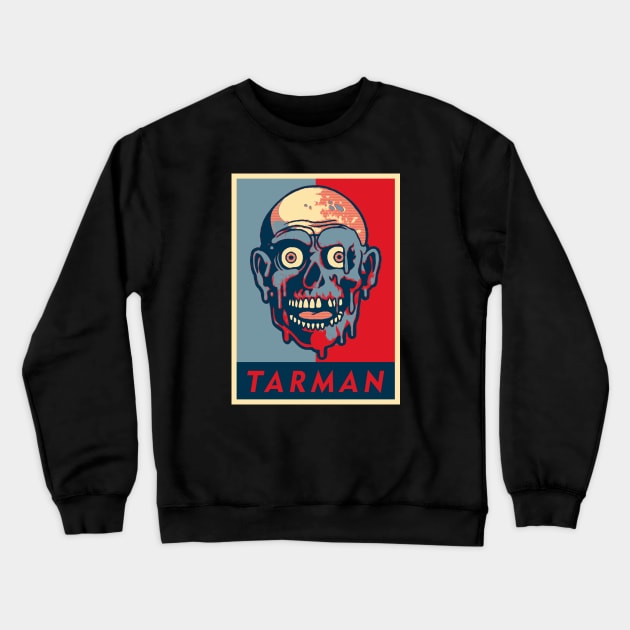 Tarman Head Crewneck Sweatshirt by Girladies Artshop